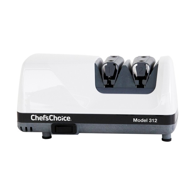 Chef x27 schoice Model 312 Diamond Ultrahone Knife Sharpener In White 0312000