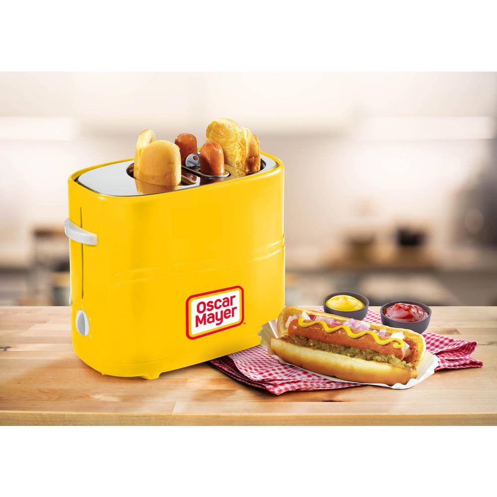 HOTDOG 2SLOT TOASTER YELLOW OMHDT600YW