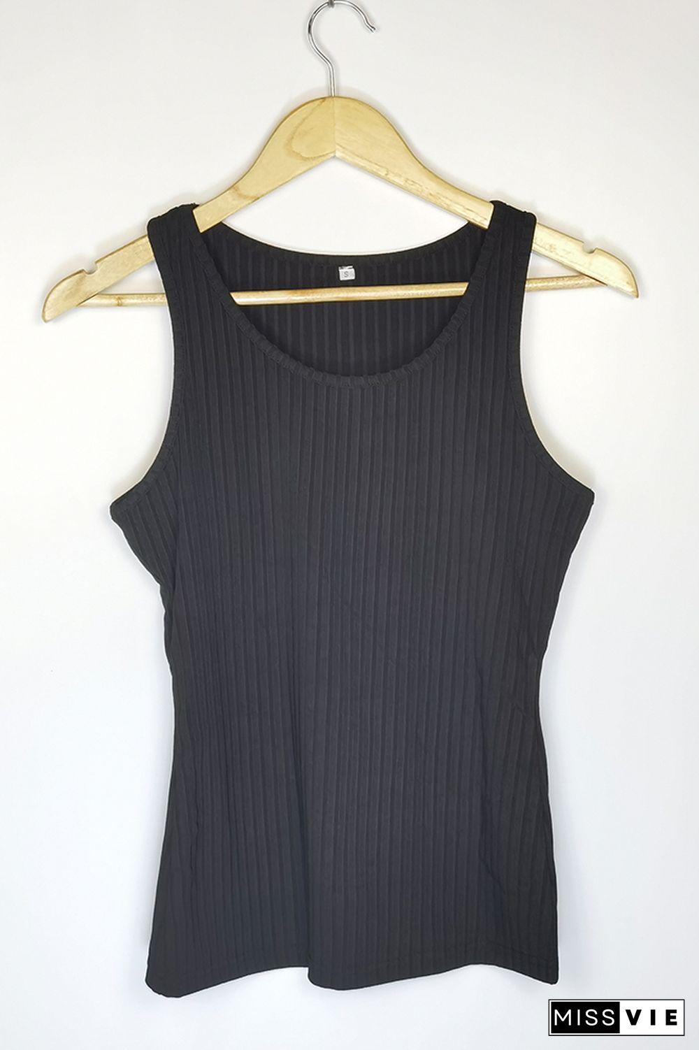 Black Knit Tank Top