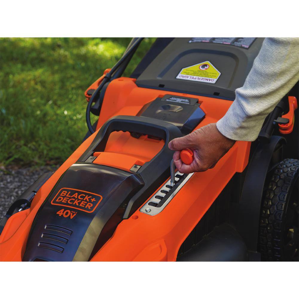 BLACK+DECKER 40V MAX 20 in. Battery Powered Walk Behind Push Lawn Mower with (2) 2Ah Batteries  Charger CM2043C