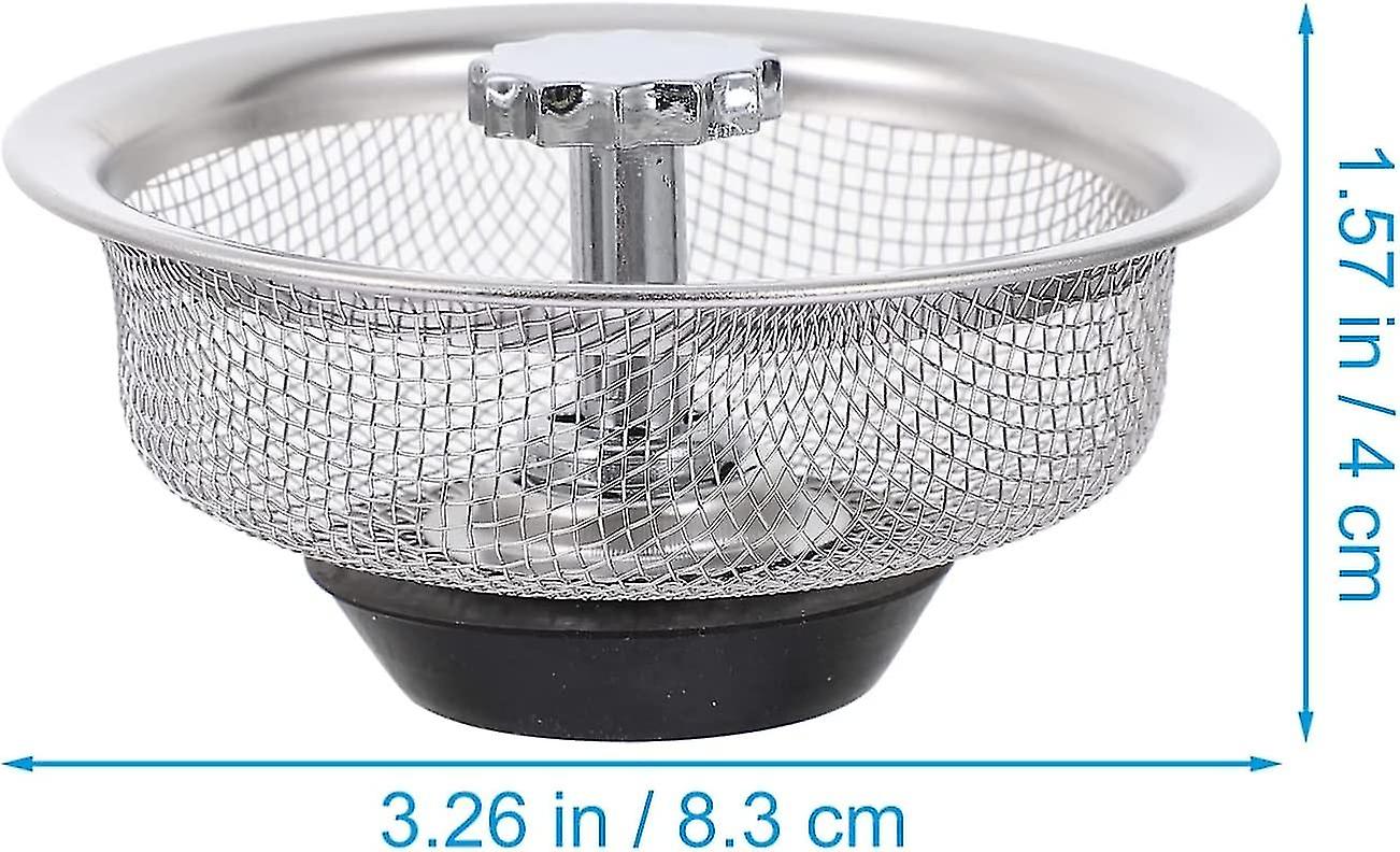 Kitchen Sink Strainer， Stainless Steel Sink Strainer Drain Strainer， Sink Garbage Strainer Stopper Deep Drain Screen， Anti Clogging For Kitchen Sinks