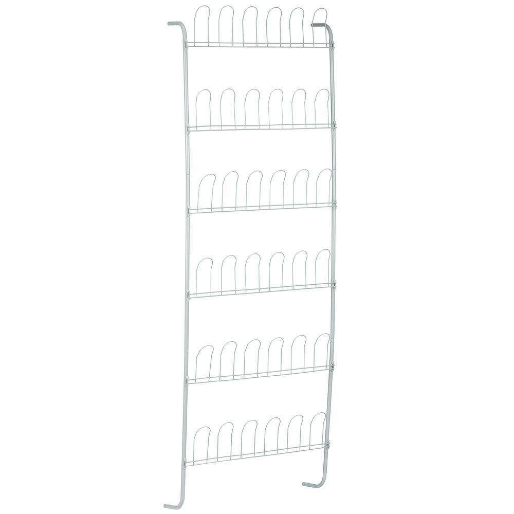 Honey-Can-Do 63 in. H 18-Pair white Steel Hanging Shoe Organizer SHO-01169