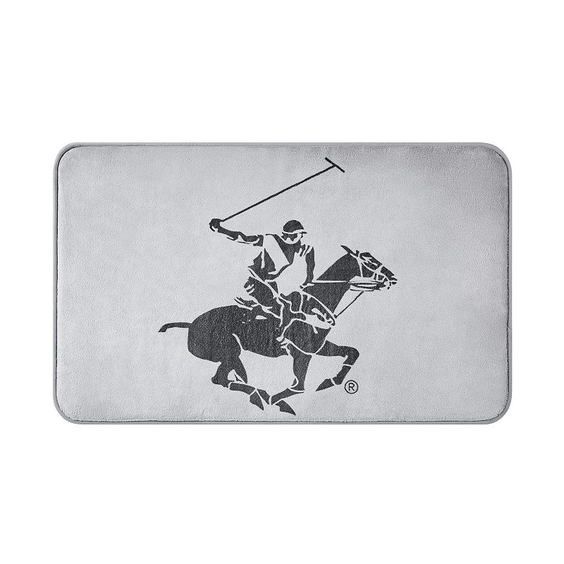 Polo Player Memory Foam Bath Rug