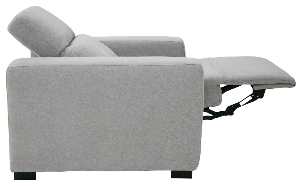 Divani Casa Bode Modern Grey Fabric Recliner Chair   Modern   Recliner Chairs   by Vig Furniture Inc.  Houzz