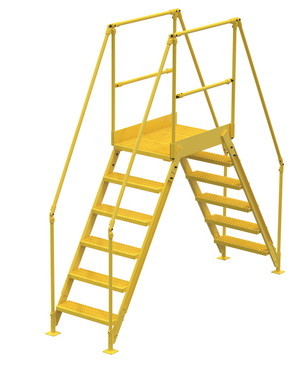 Vestil COL 6 56 23 cross over ladder 6 step 58 h 2...