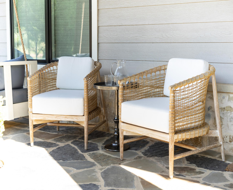 Beverly Teak Outdoor Lounge Chair   Tropical   Outdoor Lounge Chairs   by Hives  ampHoney  Houzz