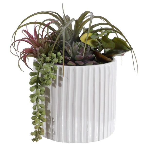 SAFAVIEH Faux Decorative Mixed Succulent Potted Artificial Plant