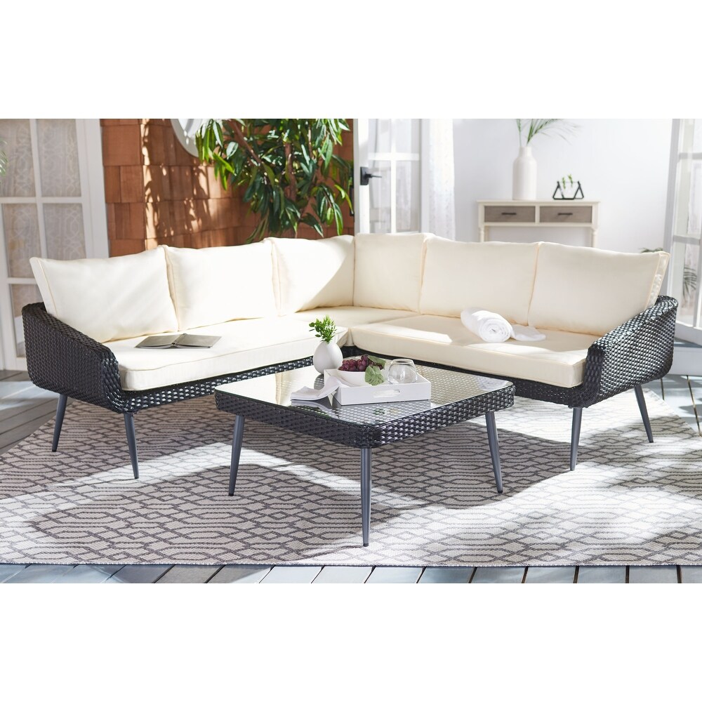 SAFAVIEH Outdoor Onri 3 Pc Sofa Set