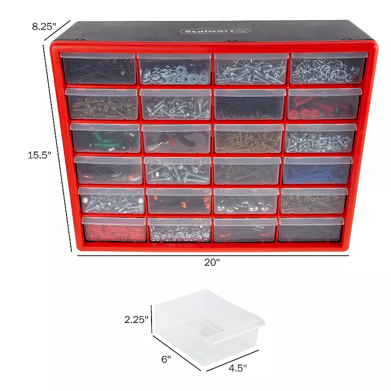 Fleming Supply 24 Drawer Storage Cabinet