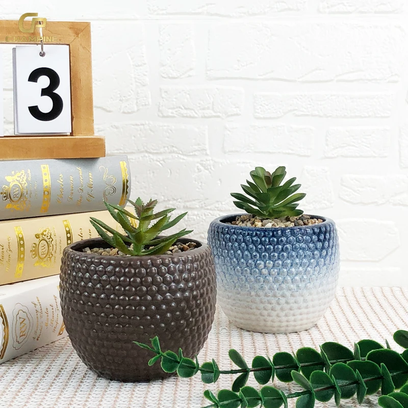 Garden supplies Artificial Plant Decoration Succulent Garden Pots   Planters Home Decor Ceramic Flower Pot