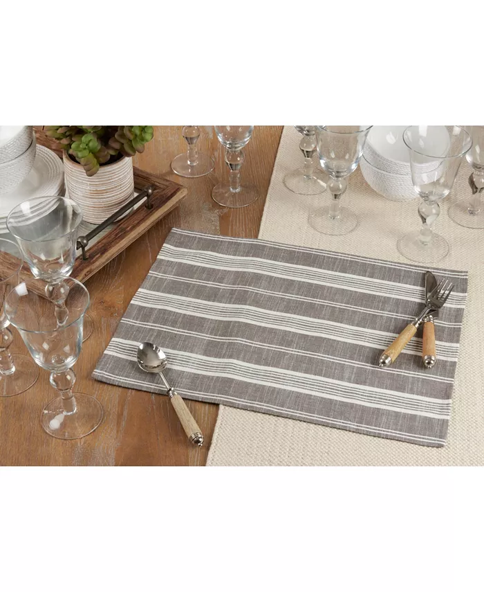 Saro Lifestyle Striped Placemat Set of 4