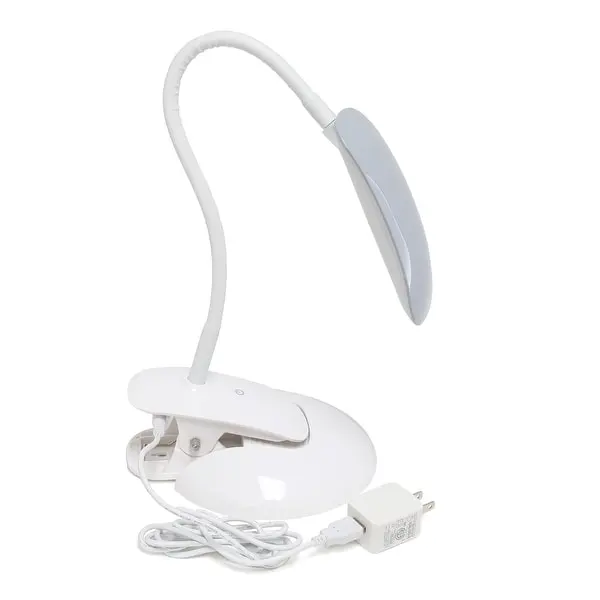 Simple Designs Flexi LED Rounded Clip Light - 7.25 × 6.5 × 16 in