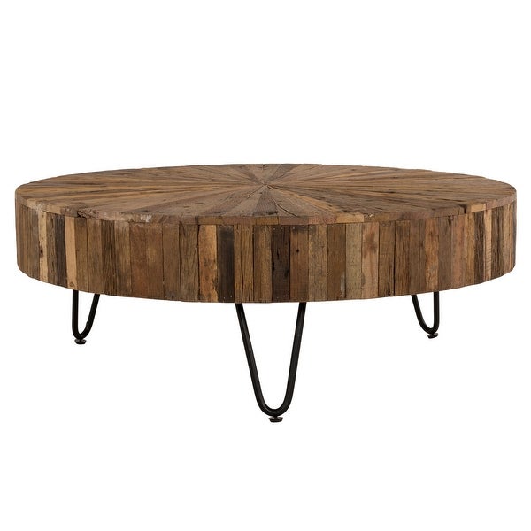 Sawyer Reclaimed Wood and Iron Coffee Table