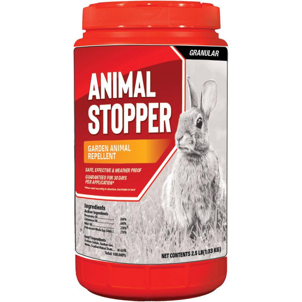 ANIMAL STOPPERS Animal Repellent 2.5# Ready-to-Use Granular ShakerJug AS-G-001