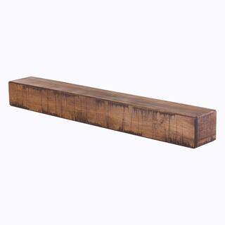 Rustic 36 in. Aged Oak Mantel m-rust-3605-agok-none