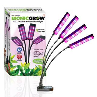 Bell + Howell Bionic Grow 9-Watt Equivalent Indoor LED Full Spectrum UV Flexible Plant Grow Light in Color Changing Lights 8718