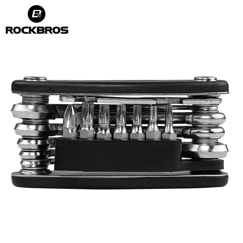 ROCKBROS 16 in 1 Bicycle Tools Sets Mountain  Hex Spoke Wrench Mountain Cycle Screwdriver Tool BikeMulti Repair Tool Kit