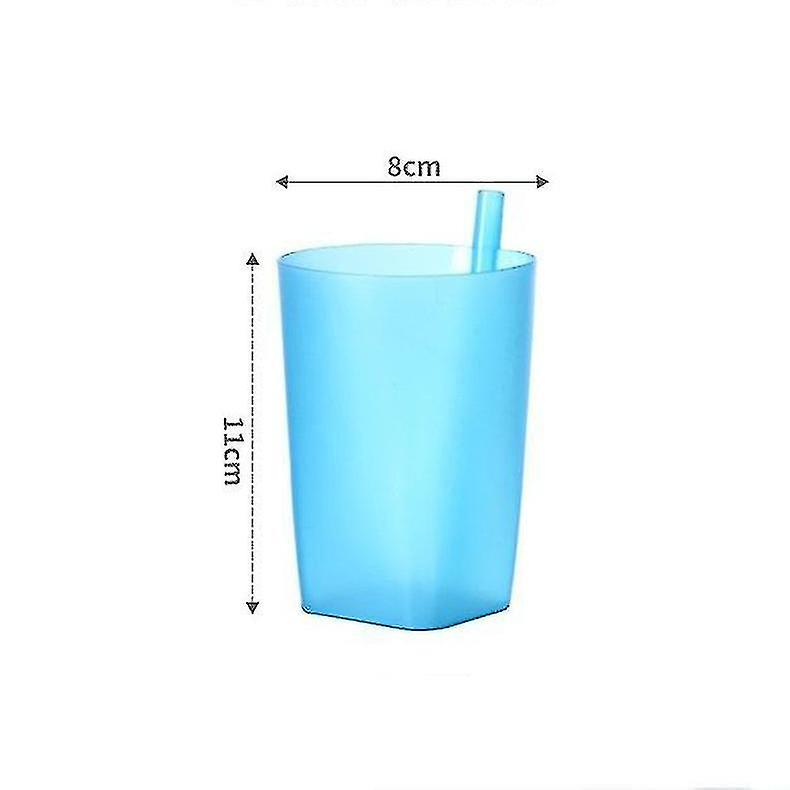 4pcs Kid Children Infant Baby Sip Cup With Built In Straw Mug Drink Solid Fe Aa Ew