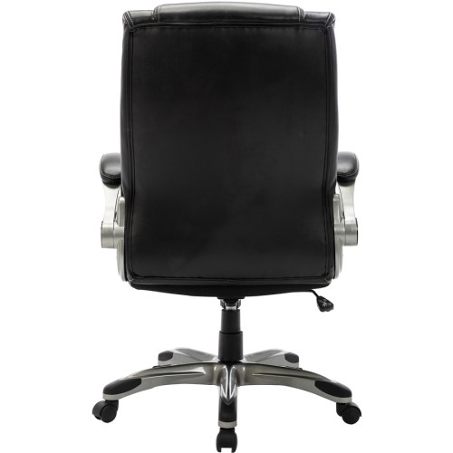 Lorell Soho Flip Armrest High-back Leather Chair (81803)