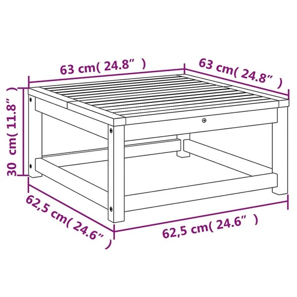 vidaXL Patio Table 24.8