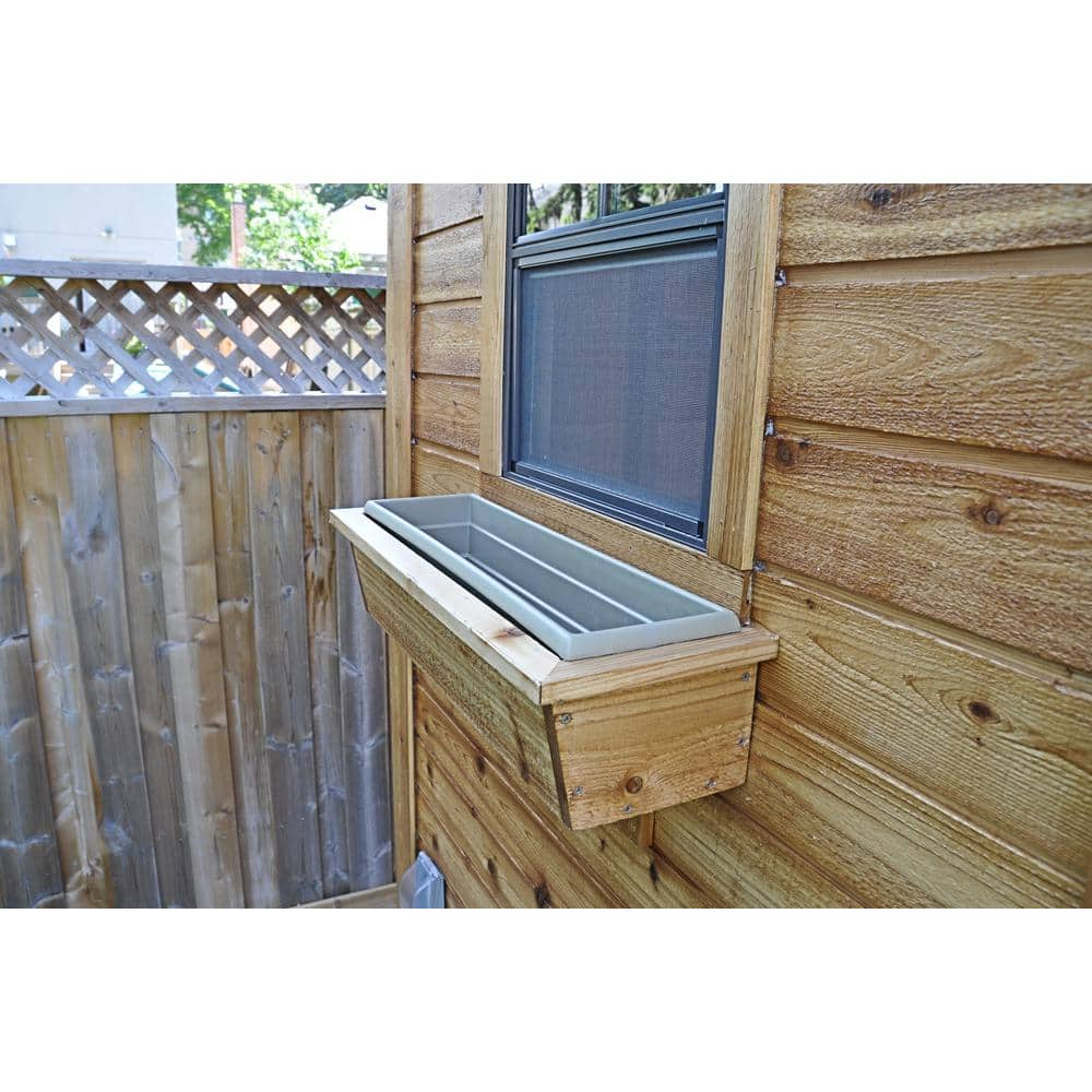 Outdoor Living Today 9 ft. x 9 ft. Penthouse Cedar Garden Shed PEN99