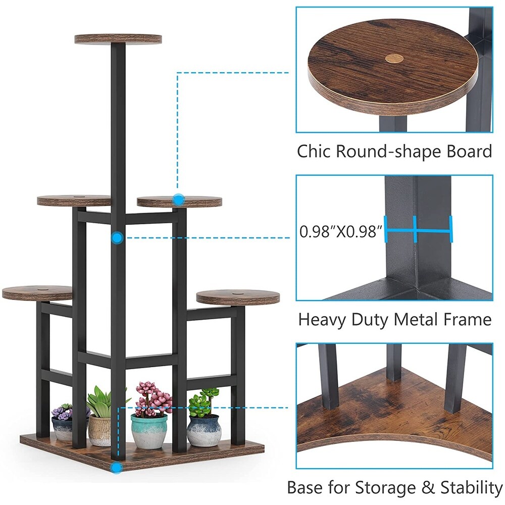 Corner Plant Stand Indoor  6 Tiered Plant Shelf Flower Stand