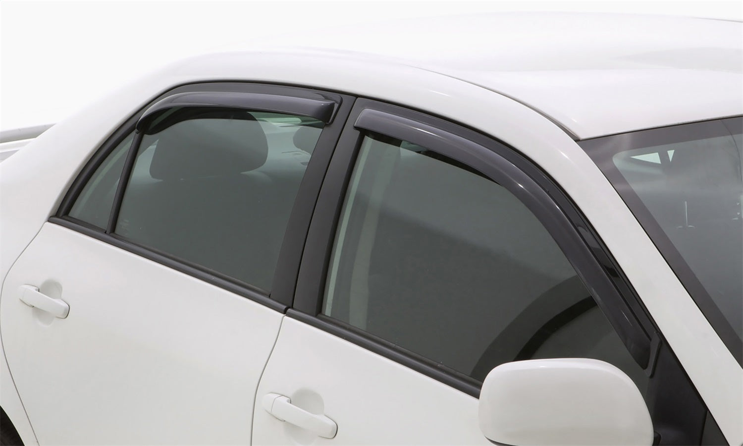 AVS 07-13 Toyota Yaris Sedan Only Ventvisor In-Channel Front and Rear Window Deflectors 4pc - Smoke