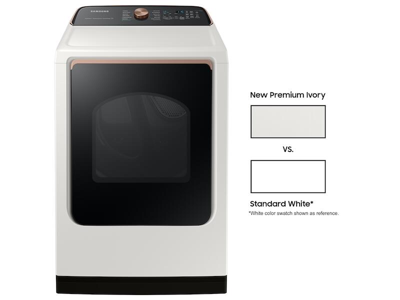 Samsung DVE55A7300E 7.4 Cu. Ft. Smart Electric Dryer With Steam Sanitize+ In Ivory