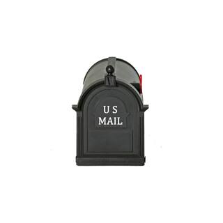 Postal PRO Ambrose Black Post Mount Mailbox PP1000BLM