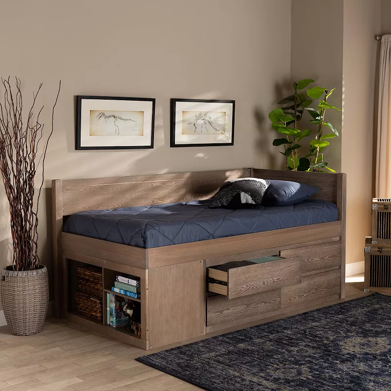 Baxton Studio Levon Twin Bed