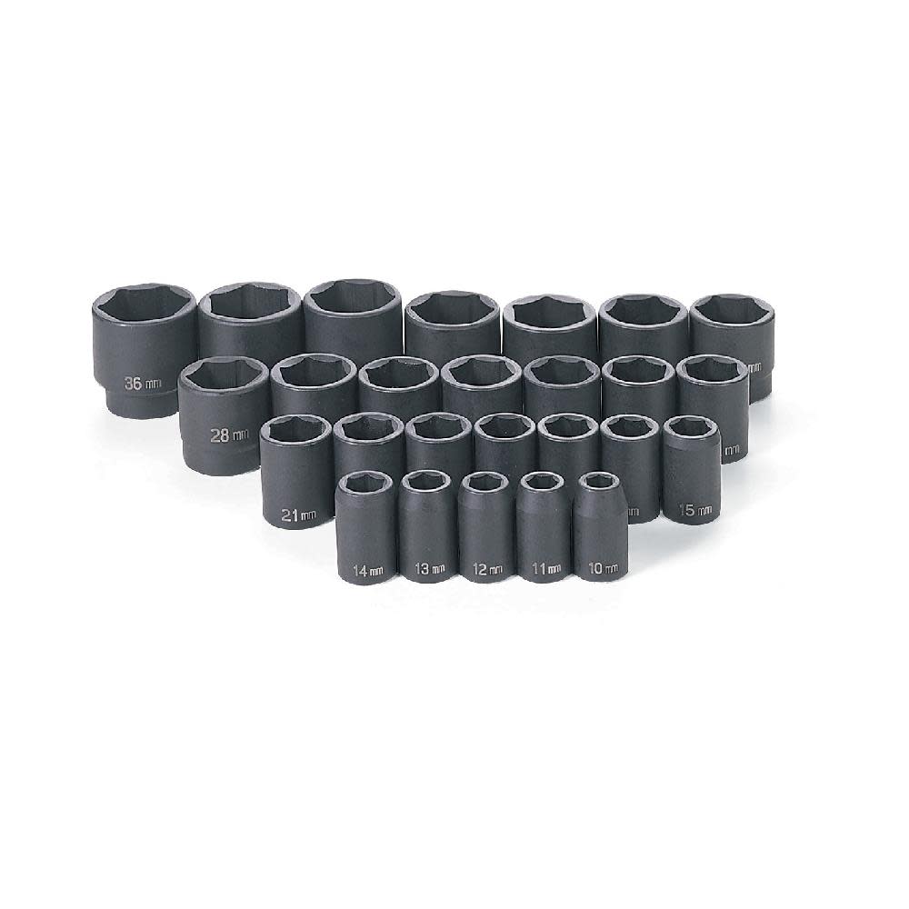 1/2 Drive 26 Pc. Standard Length Metric Master Set ;