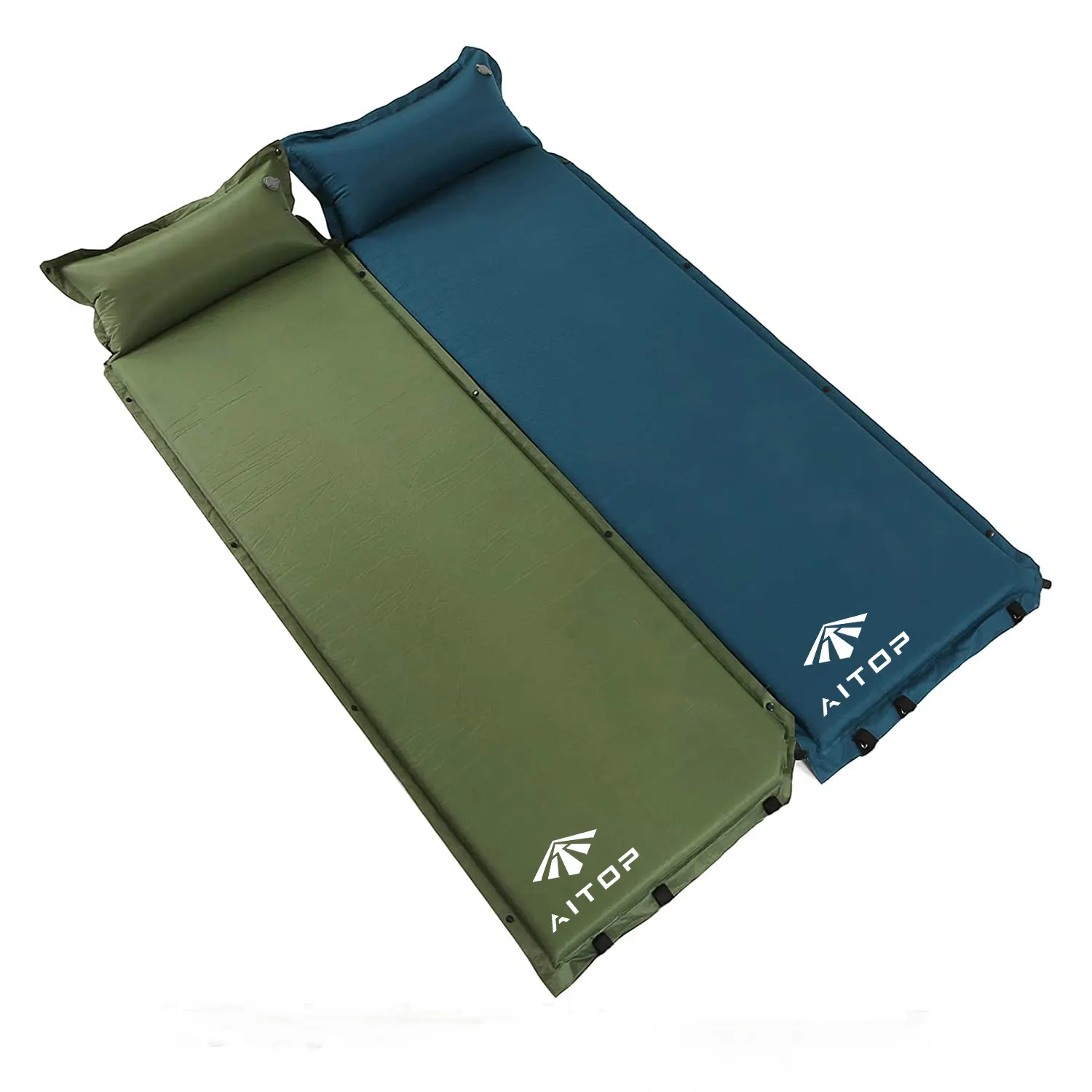 Camping Sleeping Pad UltraThick Memory Foam Self Inflating Bed with Pillow Fast Inflating for Backpacking Traveling Air Mattress