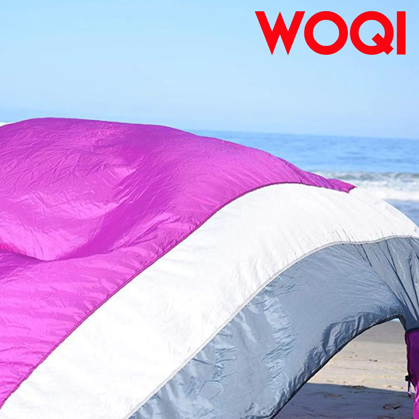 Woqi Sand Proof Waterproof Portable  Parachute Nylon Ripstop Beach Blanket