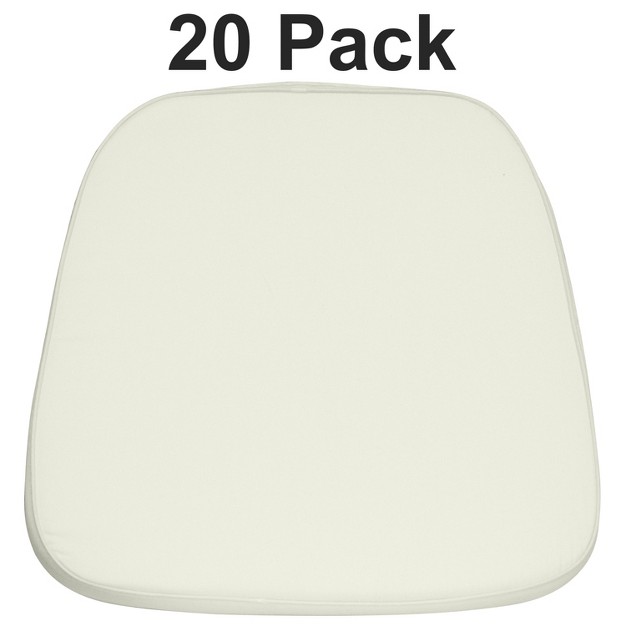 Flash Furniture 20 Pack Soft Fabric Chiavari Chair Cushion