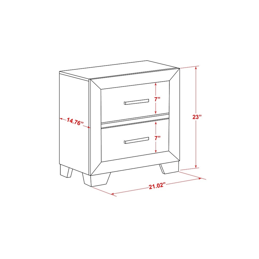 East West Furniture Pandora Wooden queen bedroom set with a queen bed frames White Finish(Pieces Option)