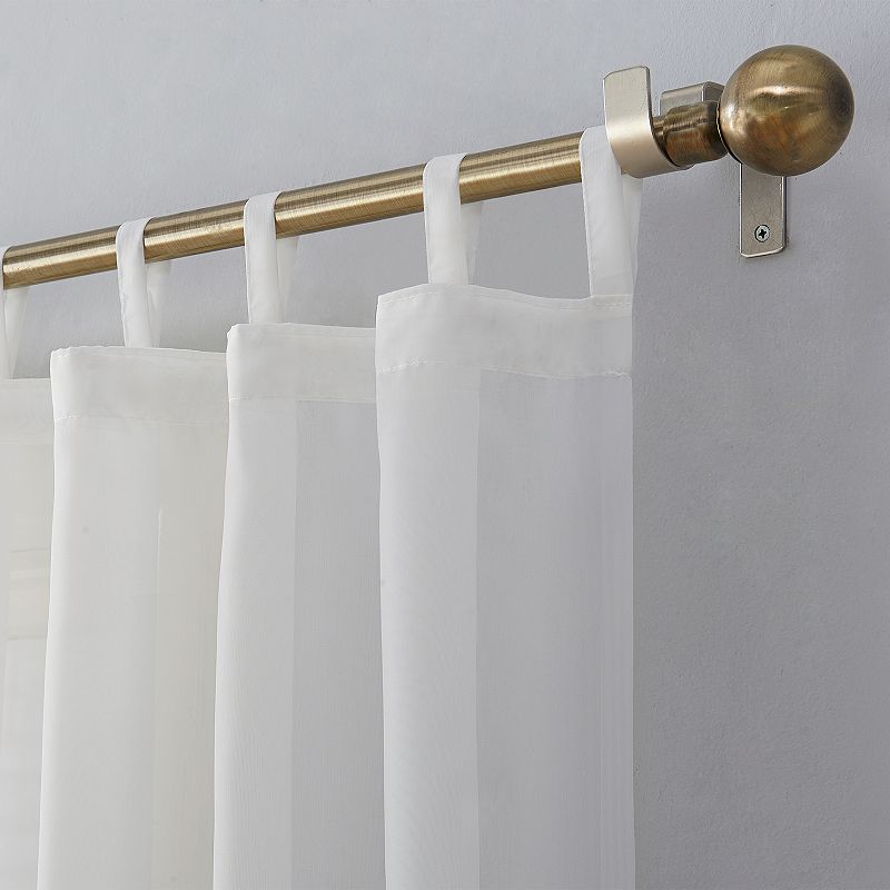 No. 918 1-Panel Emily Sheer Voile Tab Top Window Curtain