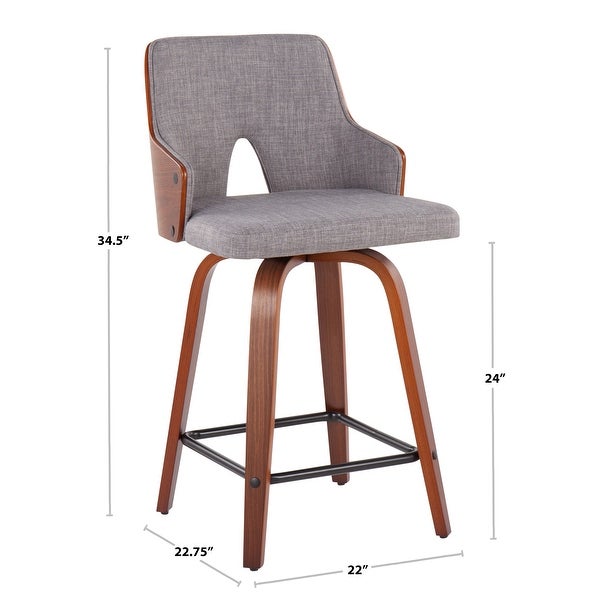 Carson Carrington Valberg Fixed-Height Counter Stool (Set of 2)