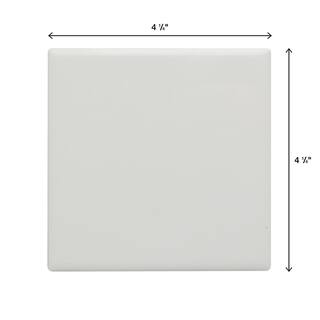 Daltile Restore Bright White 4-14 in. x 4-14 in. Ceramic Wall Tile (12.5 sq. ft.  Case) RE1544HD1P4