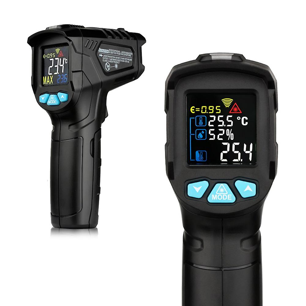 Black Ir01d -50~800 Industrial Digital Infrared Thermometer Handheld Infrared Lcd Temperature Meter Gauge Non-contact Ir Pyrometer Hygrometer Industri