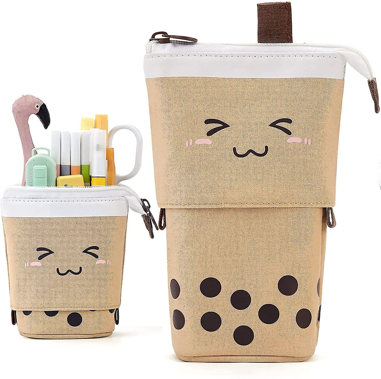 Standing Pencil Cases Cute Telescopic Pen Holder