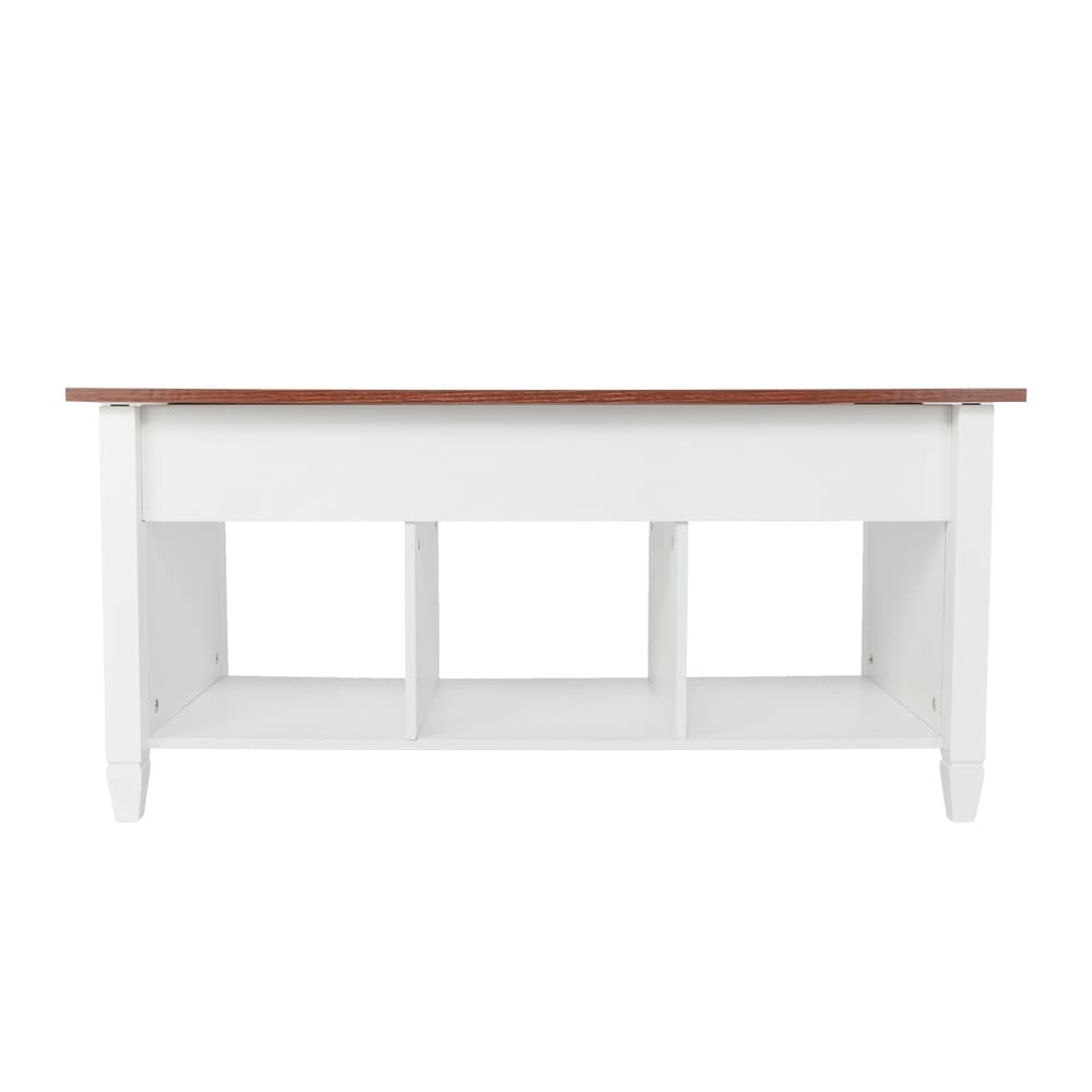 Lift Top Coffee Table Modern Furniture Hidden Compartment And Lift Tabletop - 41.1 x 19.5 x 19.3-24.6 INCHS