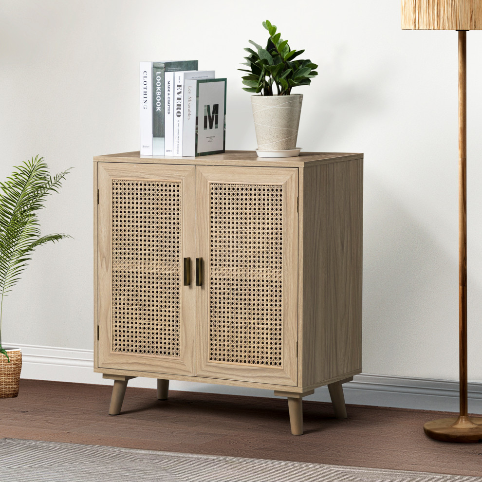 2 Door Accent Cabinet   Tropical   Accent Chests And Cabinets   by Karat Home  Houzz