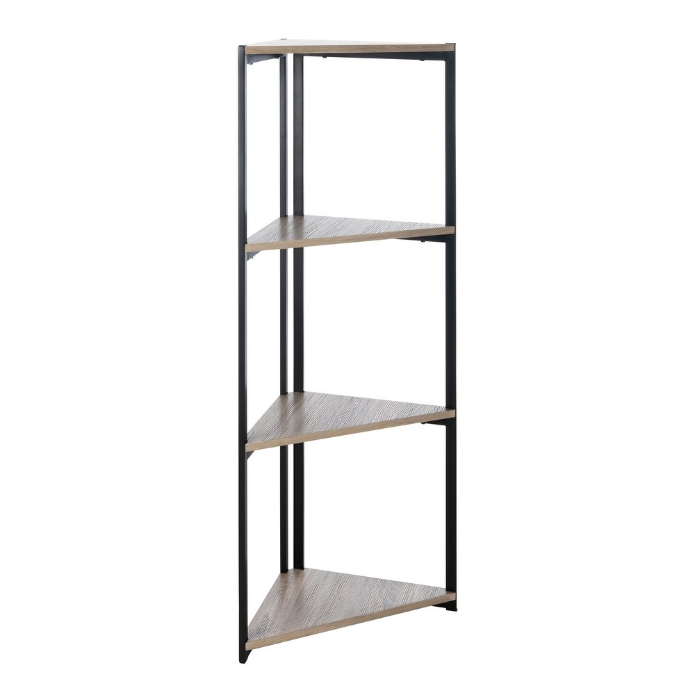 SAFAVIEH Logan 4 Tier Corner Bookshelf   16.5\