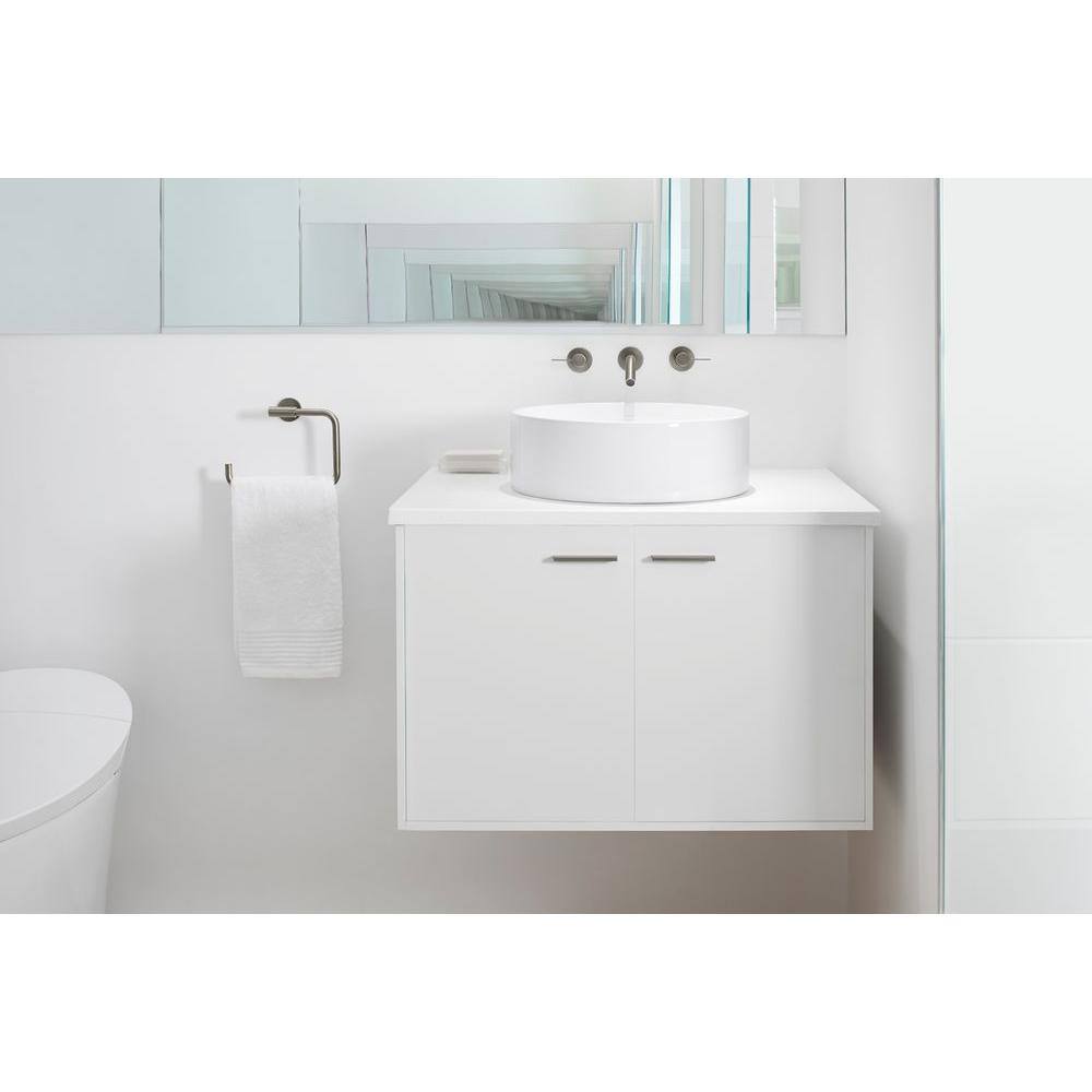 KOHLER Vox Round Above Counter Vitreous China Bathroom Sink in White with Overflow Drain K-14800-0