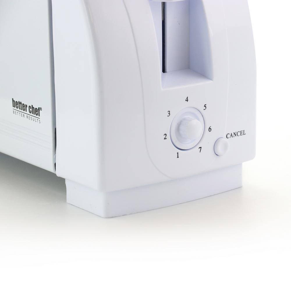 Better Chef 2-Slice White Wide Slot Toaster 98580182M