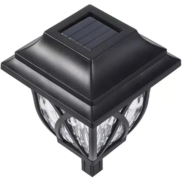 6 pcs Patterned Solar Street Light Outdoor LED Solar Garden Light