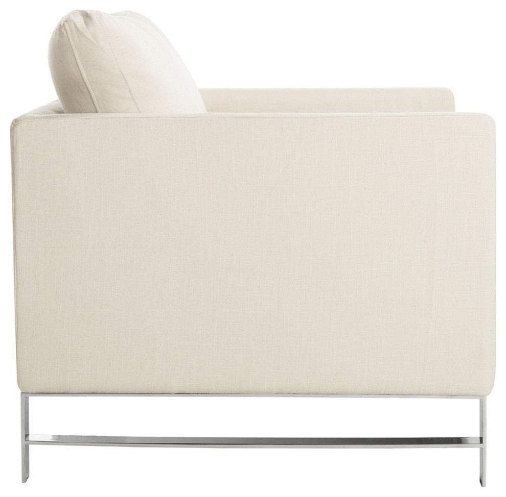 Mayer Linen Blend Arm Chair   Contemporary   Armchairs And Accent Chairs   by V.S.D Furniture  Houzz