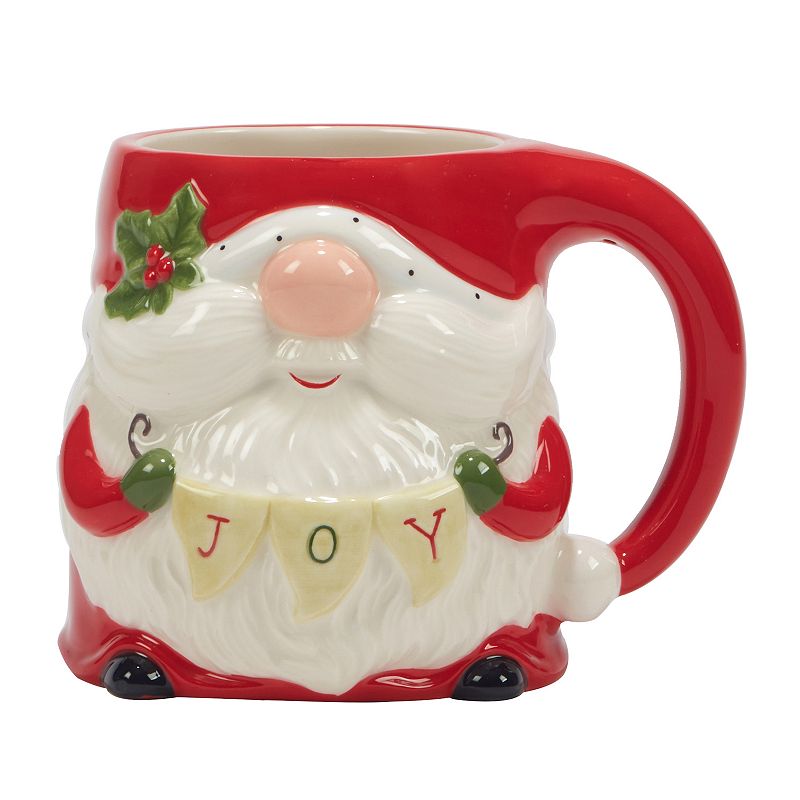 Certified International Set of 4 Christmas Gnomes 3D Mugs