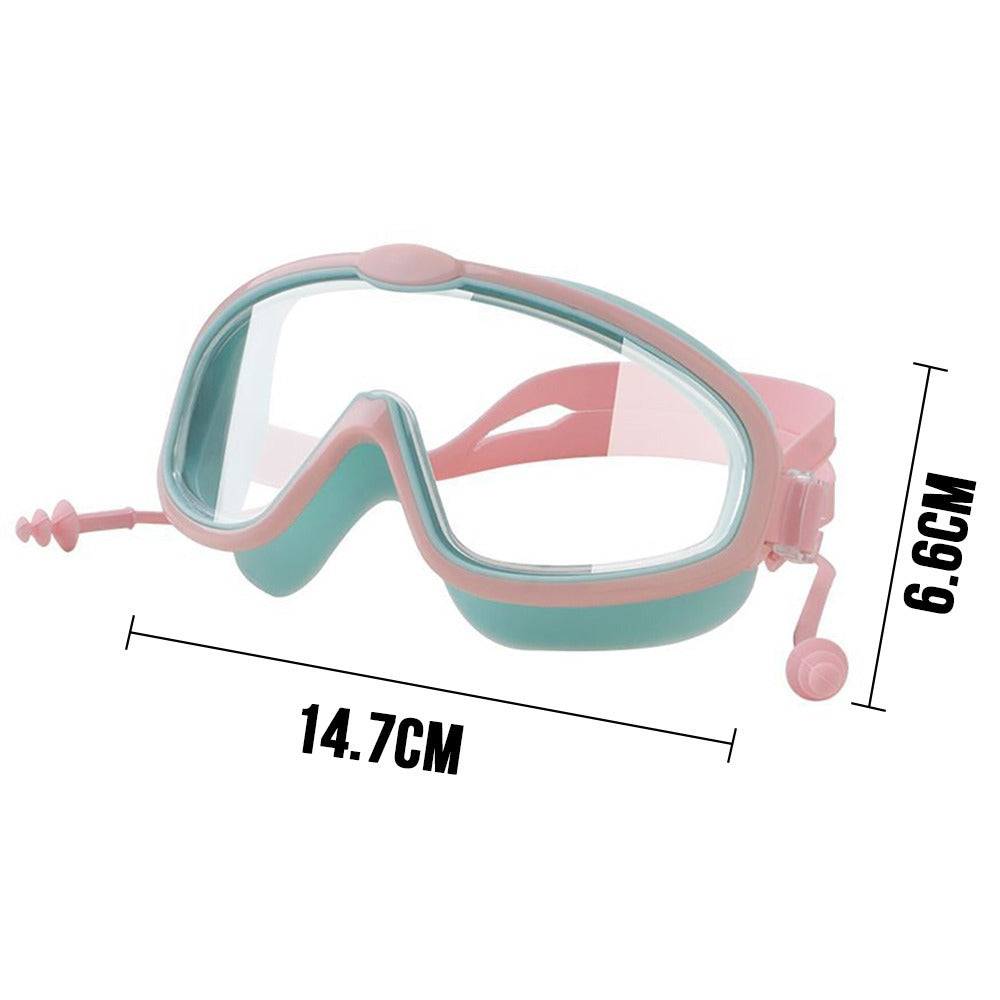 Feildoo Kids Swim Goggles Swimming Goggles for Kids 4-15 Toddler Boy Girl Child Youth Teen, Pool Swimming Goggles Clear Anti Fog No Leak Goggles UV Protection Water Sport Goggles-White