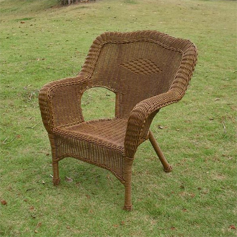 International Caravan Madison Wicker Resin Patio Chair